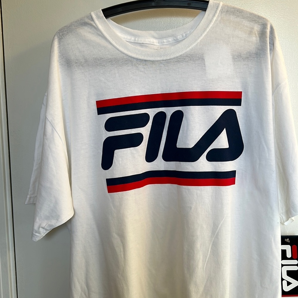 NWT FILA Big & Tall White Tee size 2XL